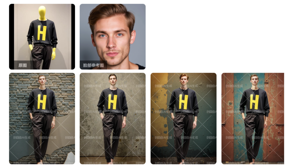 生成模特效果图